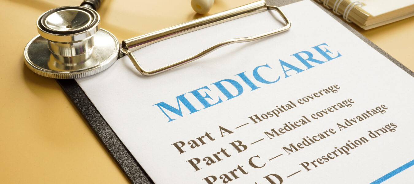 Medicare form on a clipboard